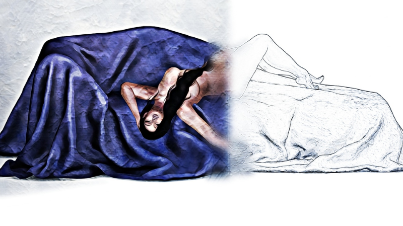 Figure Painting #4 - Framed