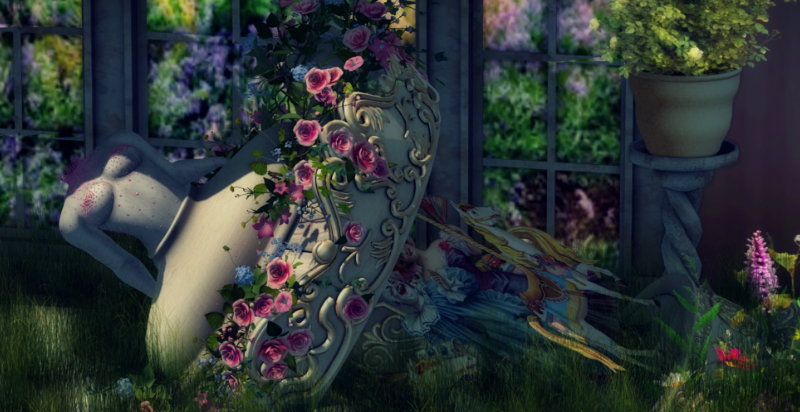 Spring Statue #2 - Framed