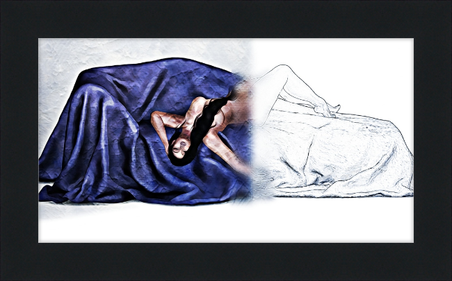 Figure Painting #4 - Framed