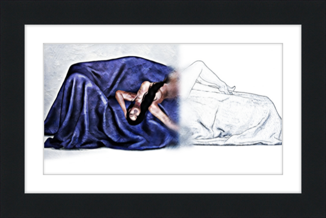 Figure Painting #4 - Framed