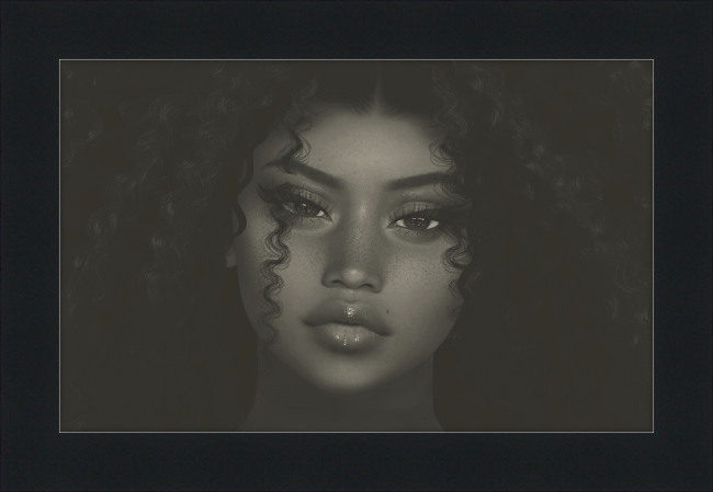 Study of Her #2 - Framed