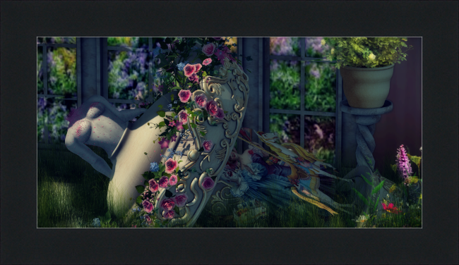 Spring Statue #2 - Framed