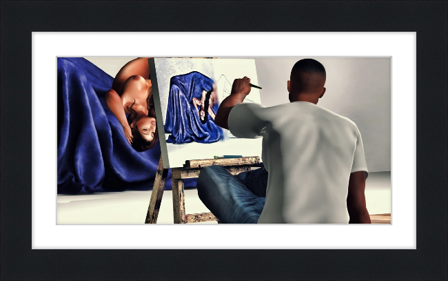 Figure Painting #2 - Framed