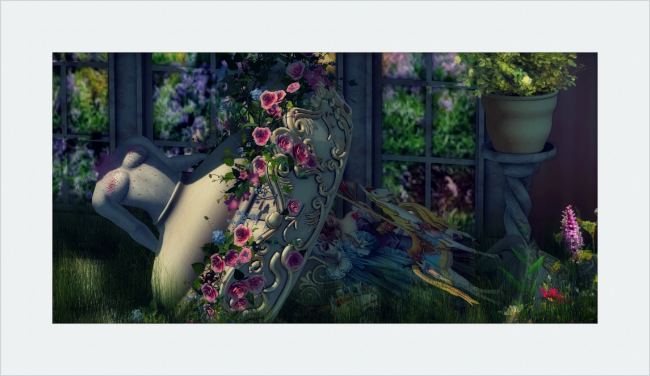 Spring Statue #2 - Framed
