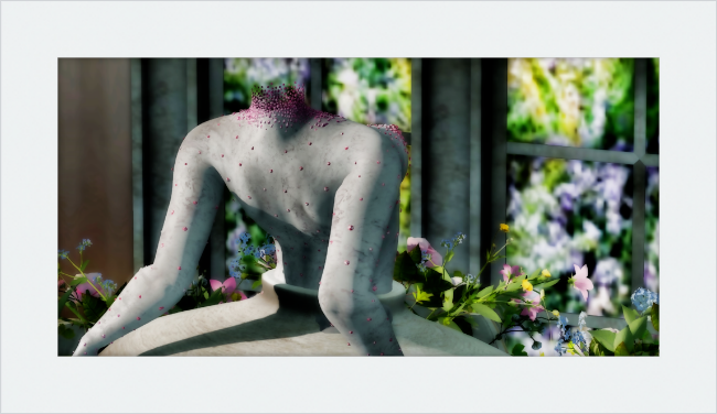 Spring Statue #1 - Framed