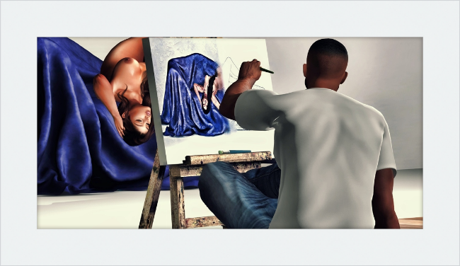 Figure Painting #2 - Framed
